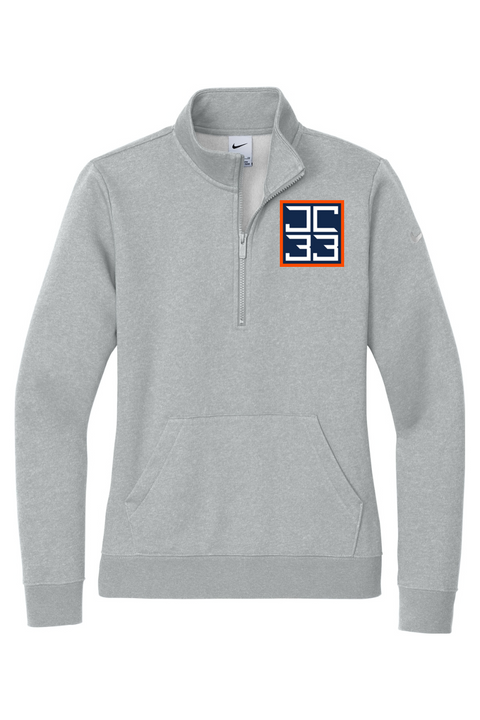Nike Ladies Club Fleece Sleeve Swoosh 1/2-Zip