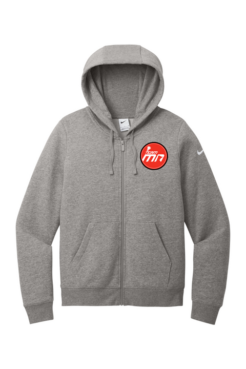 Nike Ladies Club Fleece Sleeve Swoosh Full-Zip Hoodie