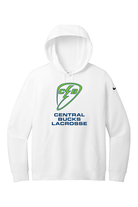 Nike Ladies Club Fleece Sleeve Swoosh Pullover Hoodie