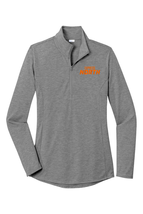 Sport-Tek Ladies PosiCharge Tri-Blend Wicking 1/4-Zip Pullover