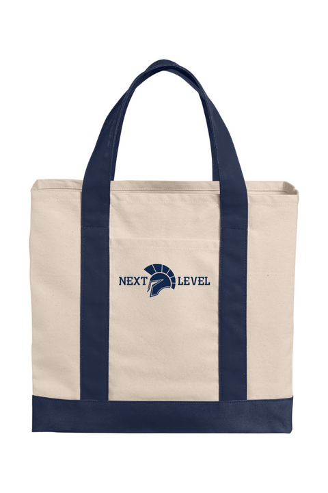 Port Authority Cotton Canvas Two-Tone Tote