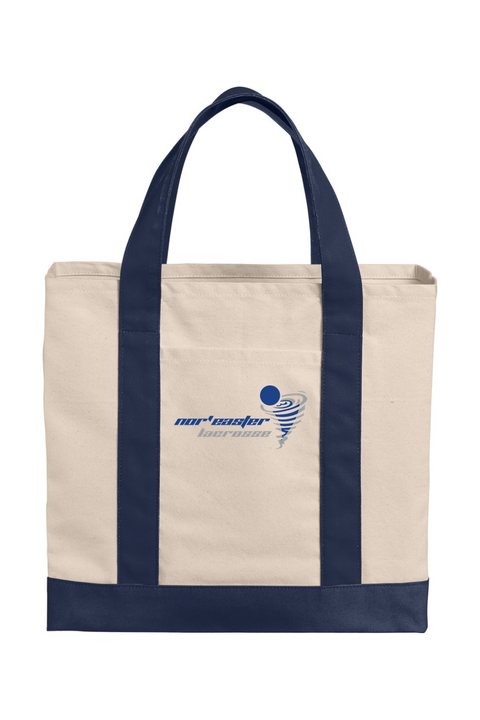 Port Authority Cotton Canvas Two-Tone Tote