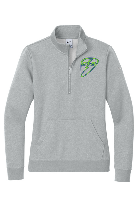 Nike Ladies Club Fleece Sleeve Swoosh 1/2-Zip