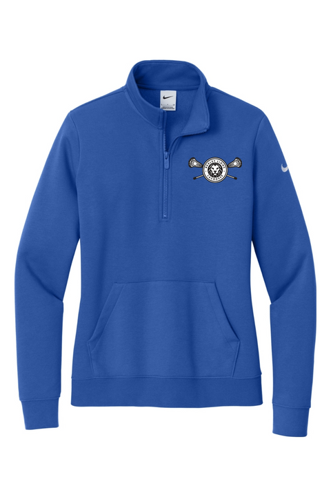 Nike Ladies Club Fleece Sleeve Swoosh 1/2-Zip