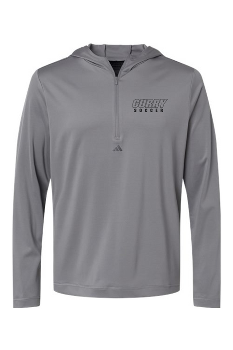 Adidas Lightweight Performance Quarter-Zip Hooded Pullover