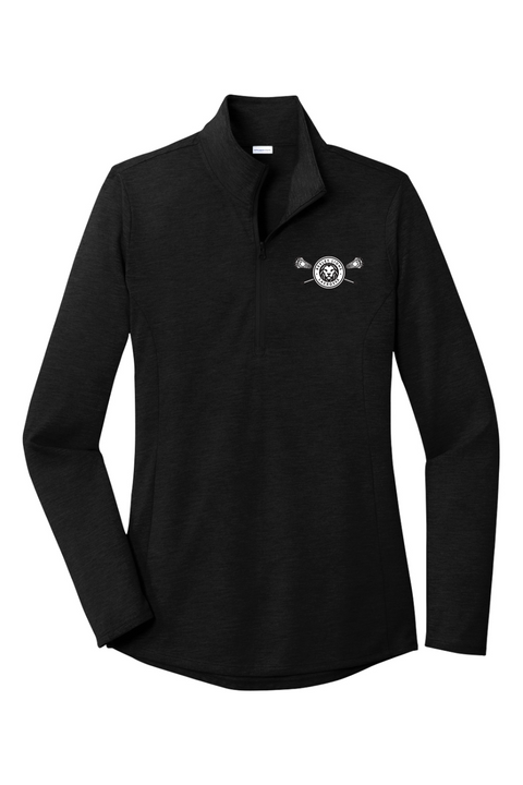 Sport-Tek Ladies PosiCharge Tri-Blend Wicking 1/4-Zip Pullover
