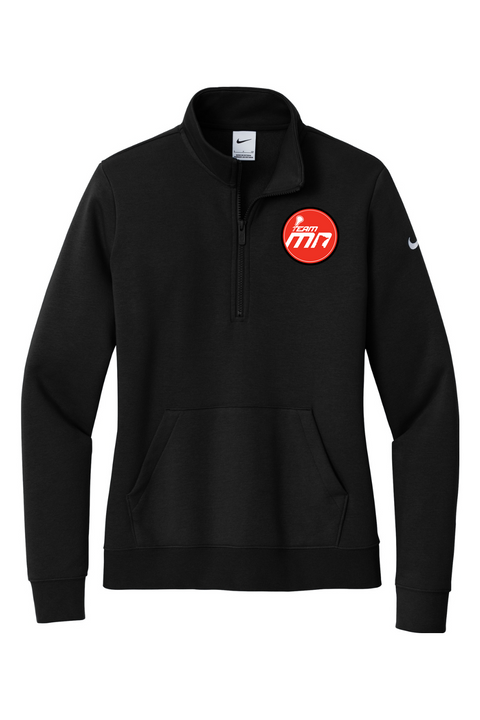 Nike Ladies Club Fleece Sleeve Swoosh 1/2-Zip