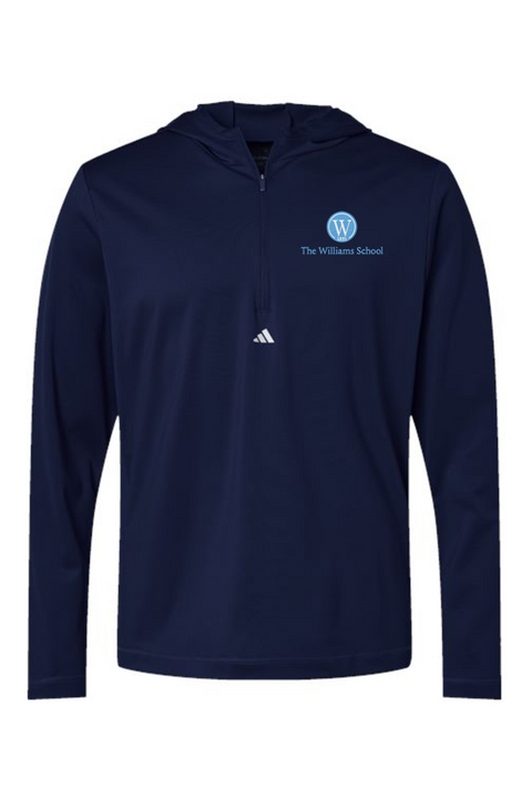 Adidas Lightweight Performance Quarter-Zip Hooded Pullover