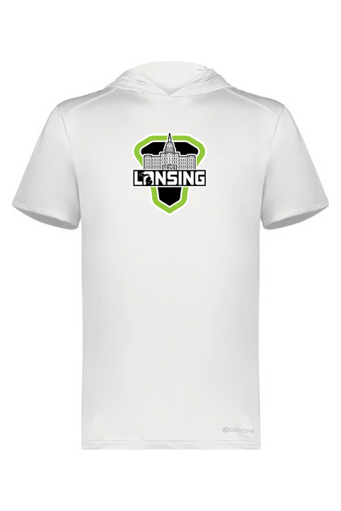 Holloway Adult Short Sleeve Hoodie Powered by Coolcore
