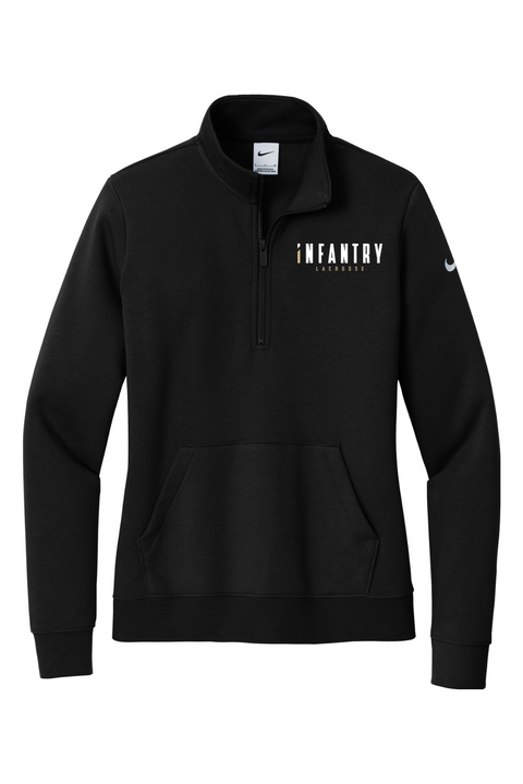 Nike Ladies Club Fleece Sleeve Swoosh 1/2-Zip