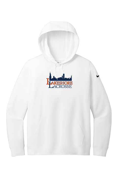 Nike Ladies Club Fleece Sleeve Swoosh Pullover Hoodie