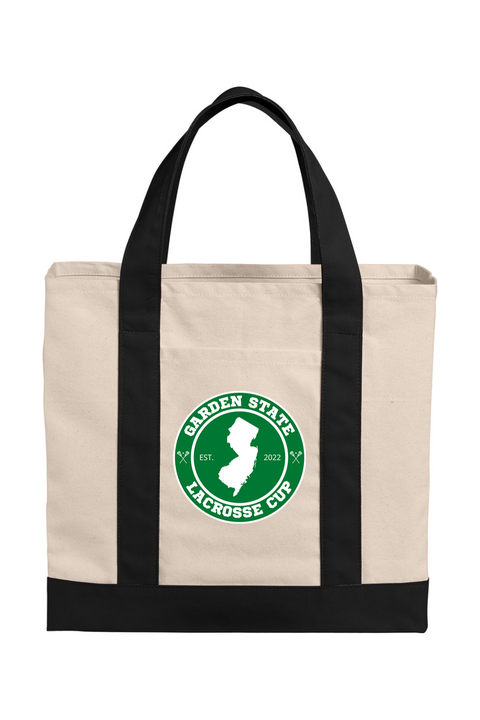 Port Authority Cotton Canvas Two-Tone Tote