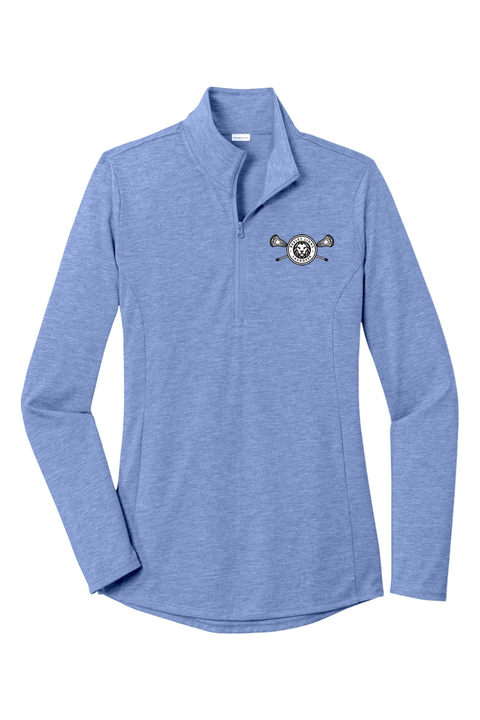 Sport-Tek Ladies PosiCharge Tri-Blend Wicking 1/4-Zip Pullover