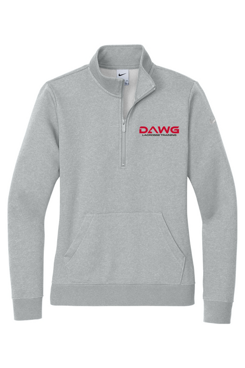 Nike Ladies Club Fleece Sleeve Swoosh 1/2-Zip