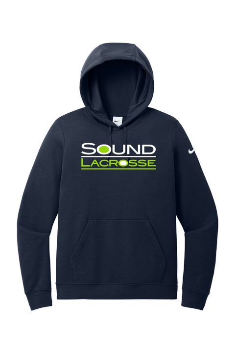 Nike Ladies Club Fleece Sleeve Swoosh Pullover Hoodie