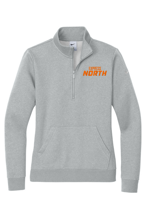 Nike Ladies Club Fleece Sleeve Swoosh 1/2-Zip