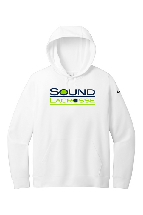 Nike Ladies Club Fleece Sleeve Swoosh Pullover Hoodie
