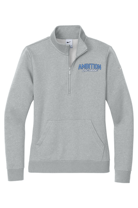 Nike Ladies Club Fleece Sleeve Swoosh 1/2-Zip