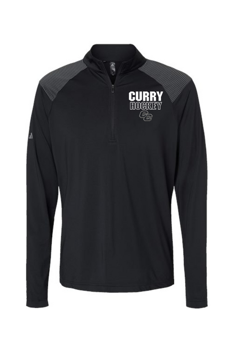 Adidas Shoulder Stripe Quarter-Zip Pullover