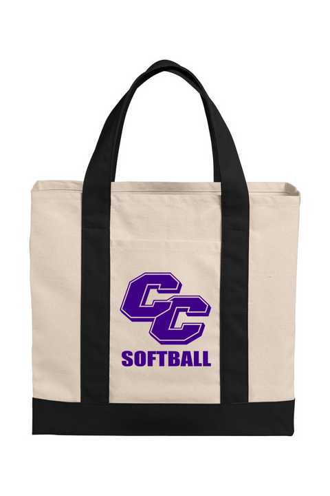 Port Authority Cotton Canvas Two-Tone Tote