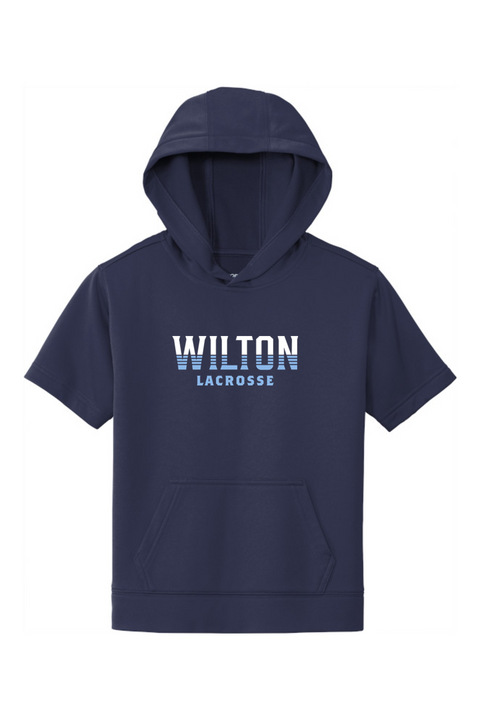 Sport-Tek Youth Sport-Wick Fleece Short Sleeve Hooded Pullover