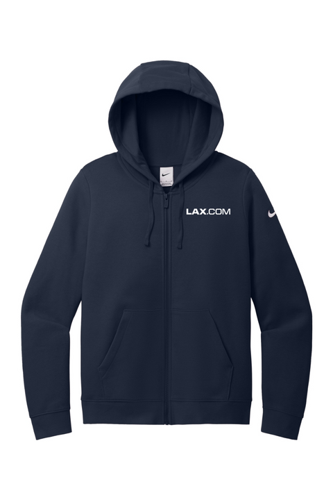 Nike Ladies Club Fleece Sleeve Swoosh Full-Zip Hoodie