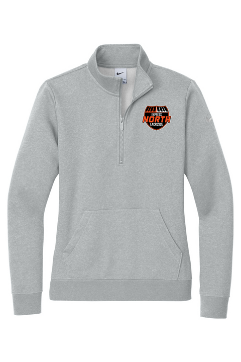 Nike Ladies Club Fleece Sleeve Swoosh 1/2-Zip