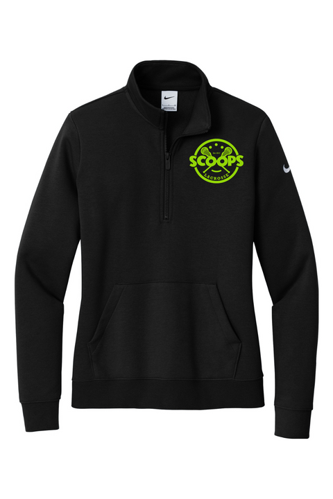 Nike Ladies Club Fleece Sleeve Swoosh 1/2-Zip