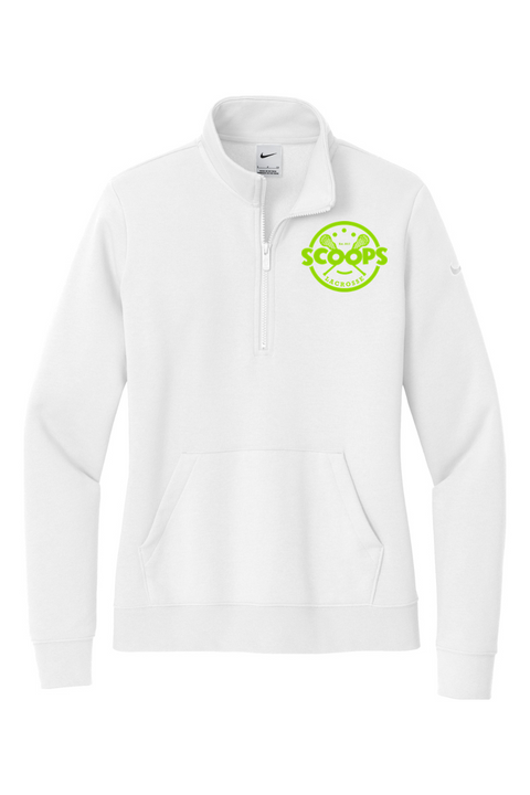 Nike Ladies Club Fleece Sleeve Swoosh 1/2-Zip