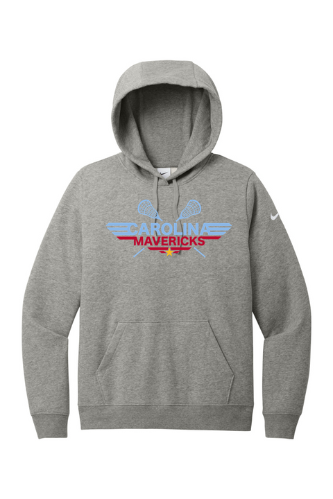 Nike Ladies Club Fleece Sleeve Swoosh Pullover Hoodie