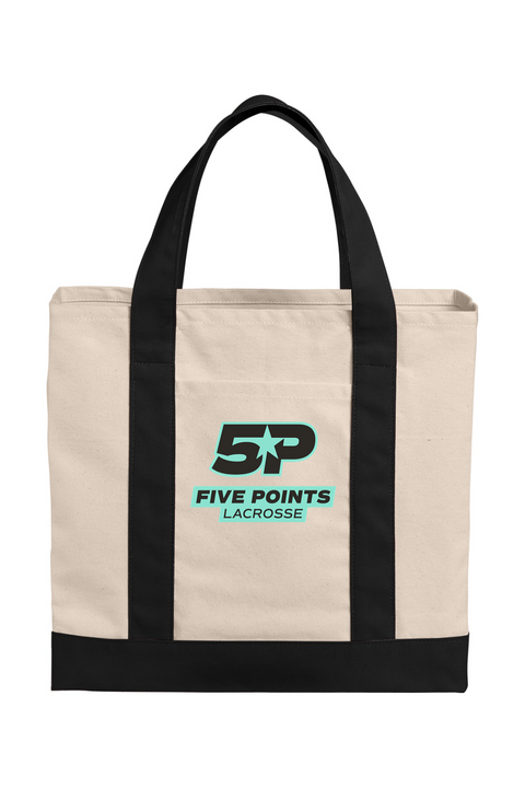 Port Authority Cotton Canvas Two-Tone Tote