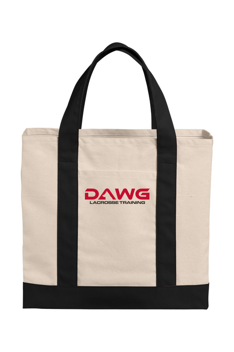 Port Authority Cotton Canvas Two-Tone Tote