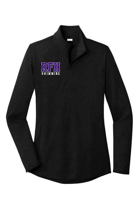 Sport-Tek Ladies PosiCharge Tri-Blend Wicking 1/4-Zip Pullover