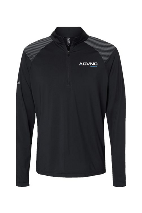 Adidas Shoulder Stripe Quarter-Zip Pullover