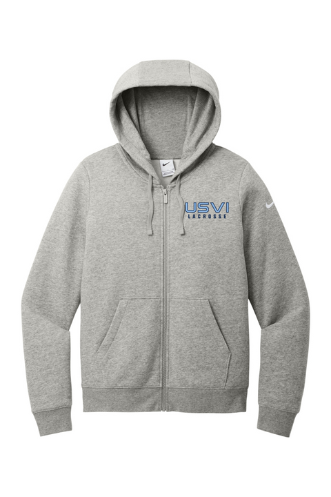 Nike Ladies Club Fleece Sleeve Swoosh Full-Zip Hoodie