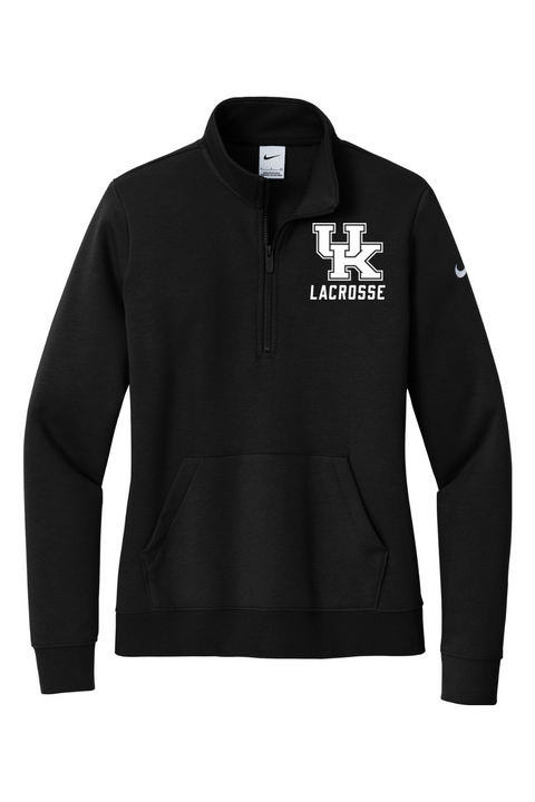 Nike Ladies Club Fleece Sleeve Swoosh 1/2-Zip