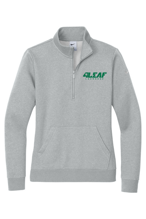 Nike Ladies Club Fleece Sleeve Swoosh 1/2-Zip