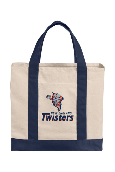 Port Authority Cotton Canvas Two-Tone Tote