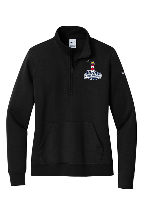 Nike Ladies Club Fleece Sleeve Swoosh 1/2-Zip