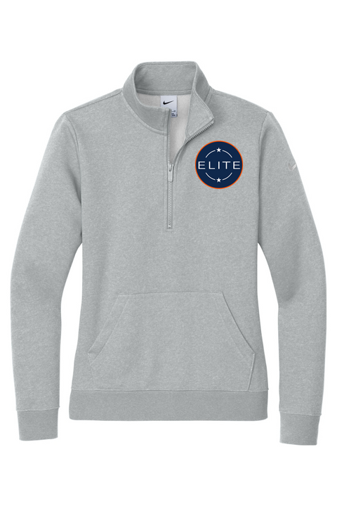 Nike Ladies Club Fleece Sleeve Swoosh 1/2-Zip
