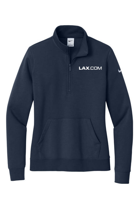 Nike Ladies Club Fleece Sleeve Swoosh 1/2-Zip