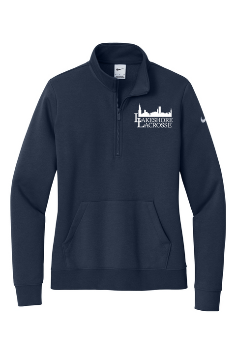 Nike Ladies Club Fleece Sleeve Swoosh 1/2-Zip