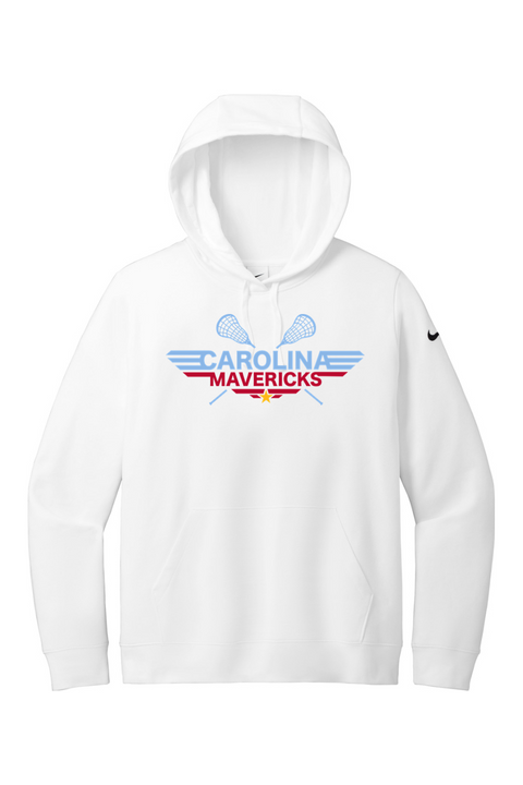Nike Ladies Club Fleece Sleeve Swoosh Pullover Hoodie