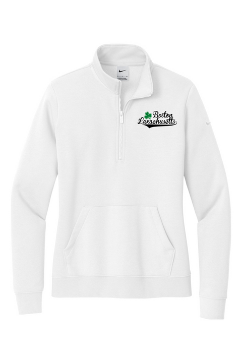 Nike Ladies Club Fleece Sleeve Swoosh 1/2-Zip