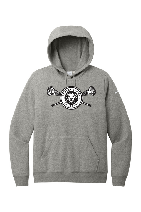 Nike Ladies Club Fleece Sleeve Swoosh Pullover Hoodie