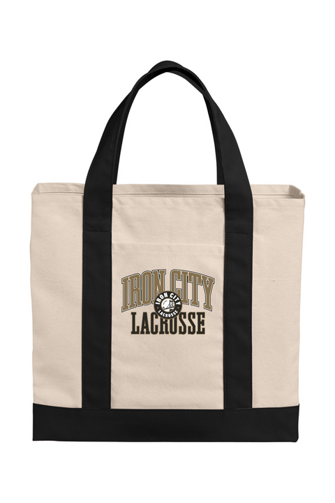 Port Authority Cotton Canvas Two-Tone Tote