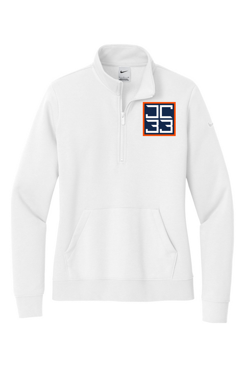 Nike Ladies Club Fleece Sleeve Swoosh 1/2-Zip