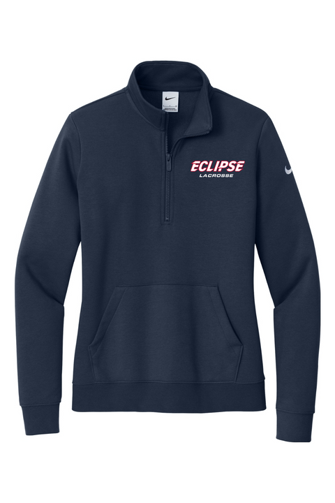 Nike Ladies Club Fleece Sleeve Swoosh 1/2-Zip