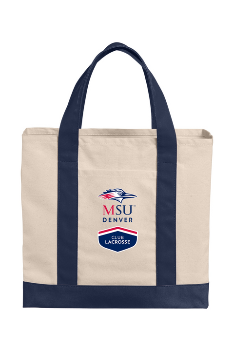 Port Authority Cotton Canvas Two-Tone Tote