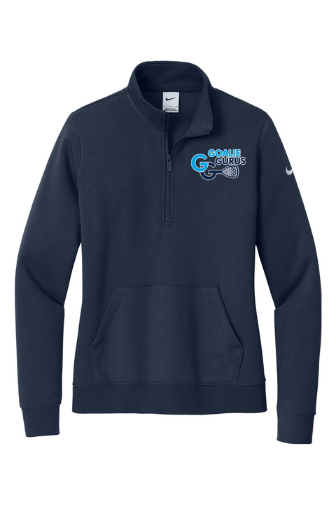 Nike Ladies Club Fleece Sleeve Swoosh 1/2-Zip